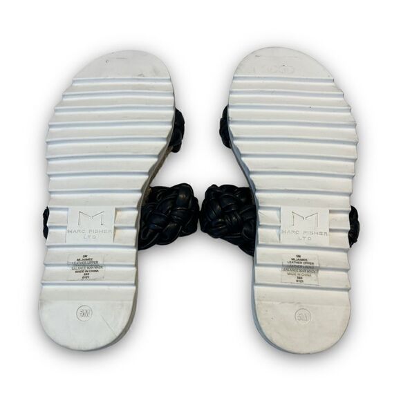 Marc Fisher Jamie’s Leather Braided Espadrilles Size 5 NWOT - Picture 4 of 5